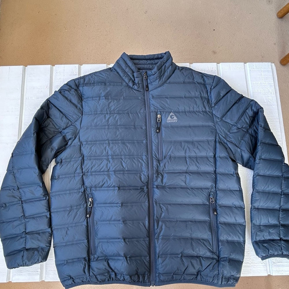 Gerry Brand Men’s Packable Puffer Down Jacket Full Zip